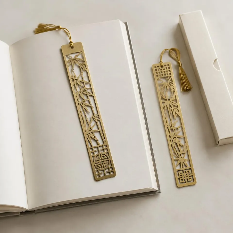 Engraved Brass Bookmarks